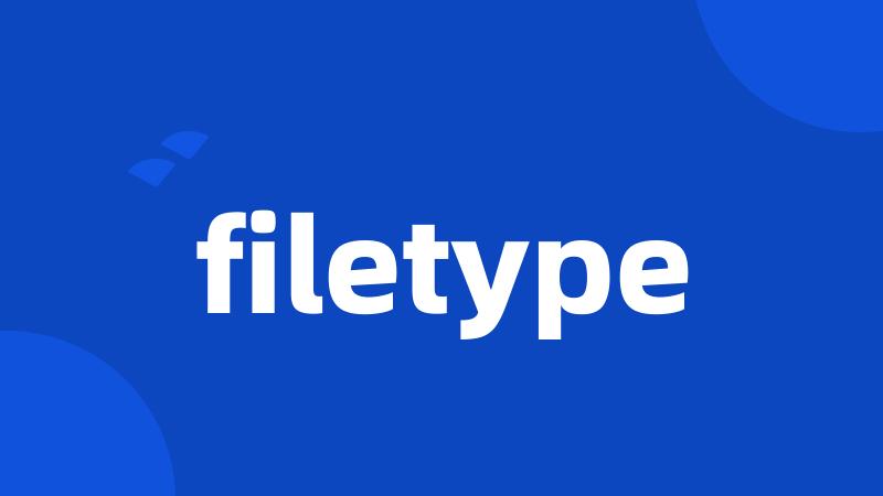 filetype