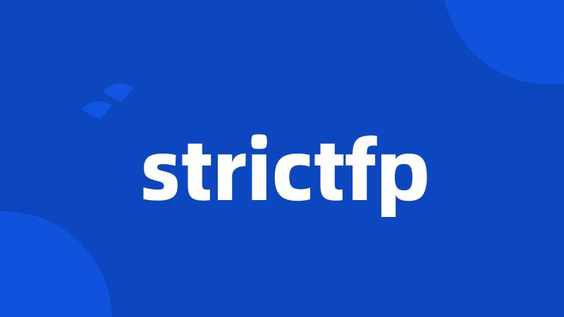 strictfp