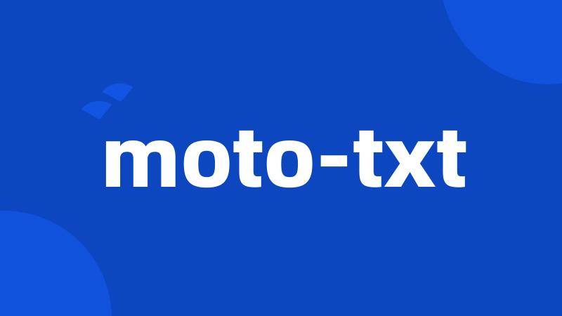 moto-txt