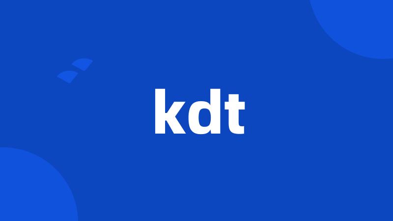 kdt