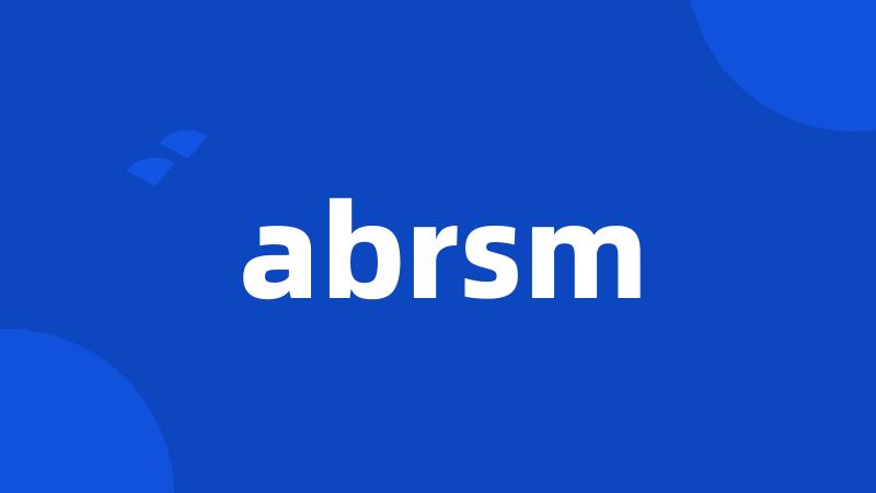 abrsm