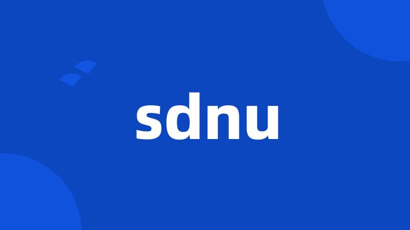 sdnu