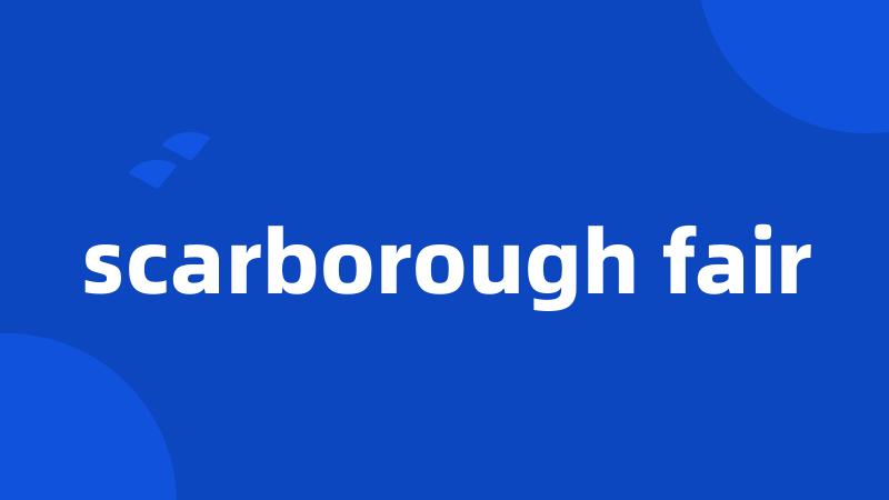 scarborough fair