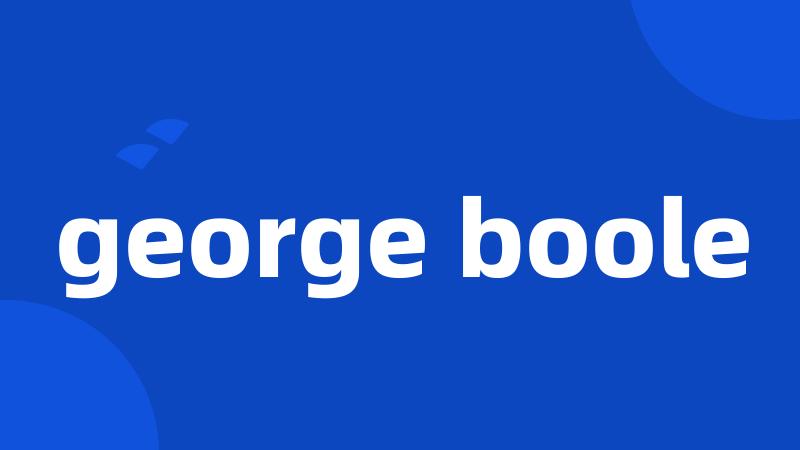 george boole