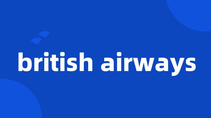 british airways