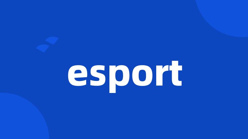 esport