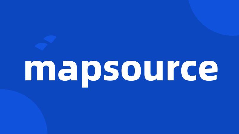 mapsource