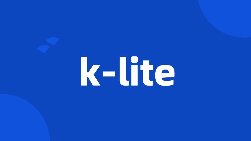 k-lite