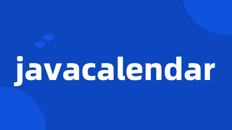 javacalendar