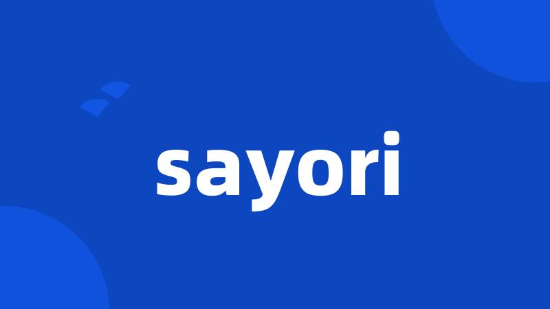 sayori