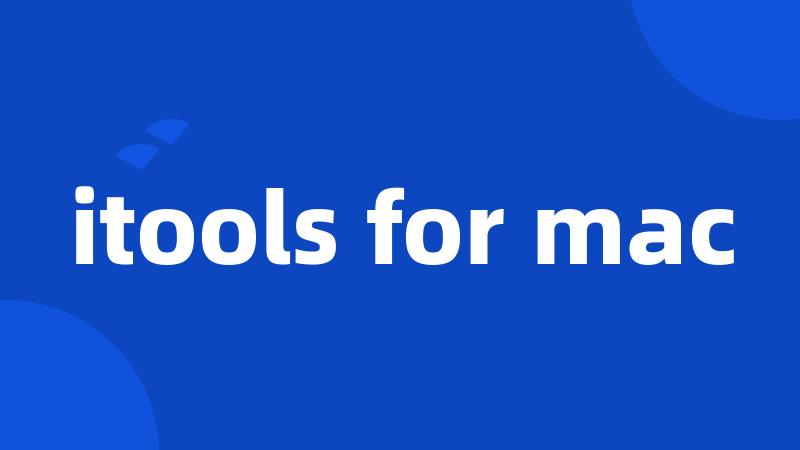 itools for mac