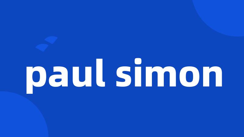 paul simon