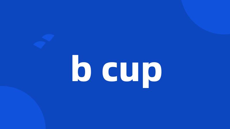 b cup