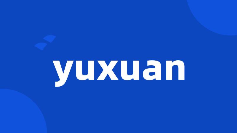 yuxuan