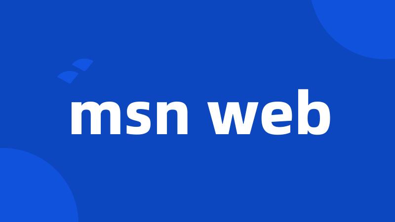 msn web