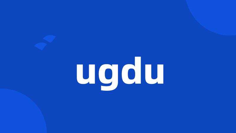 ugdu