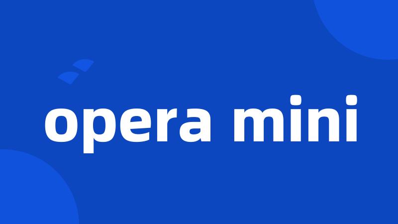 opera mini