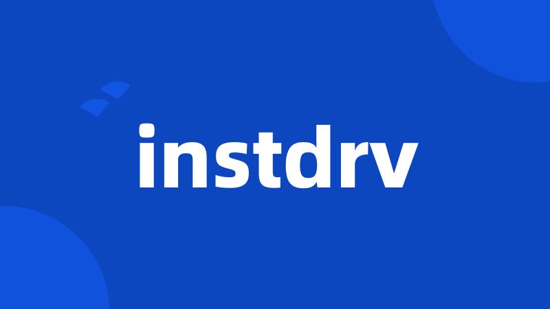 instdrv