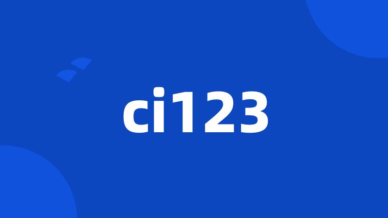 ci123