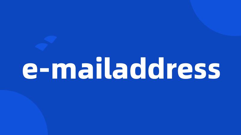 e-mailaddress