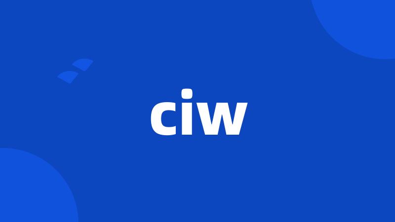 ciw