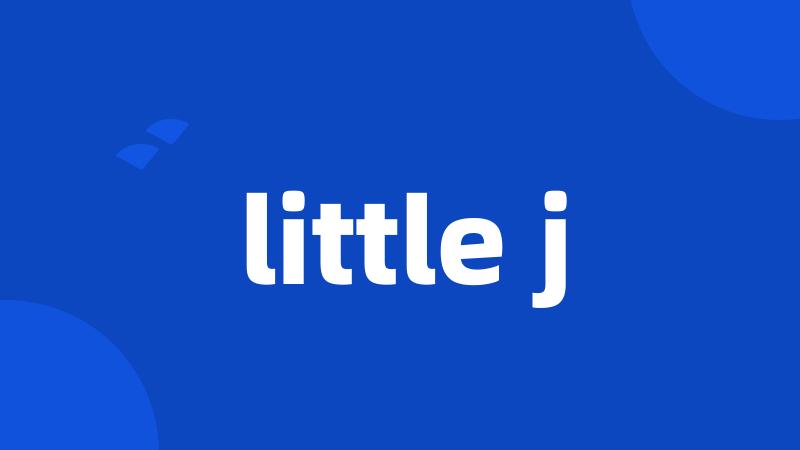 little j