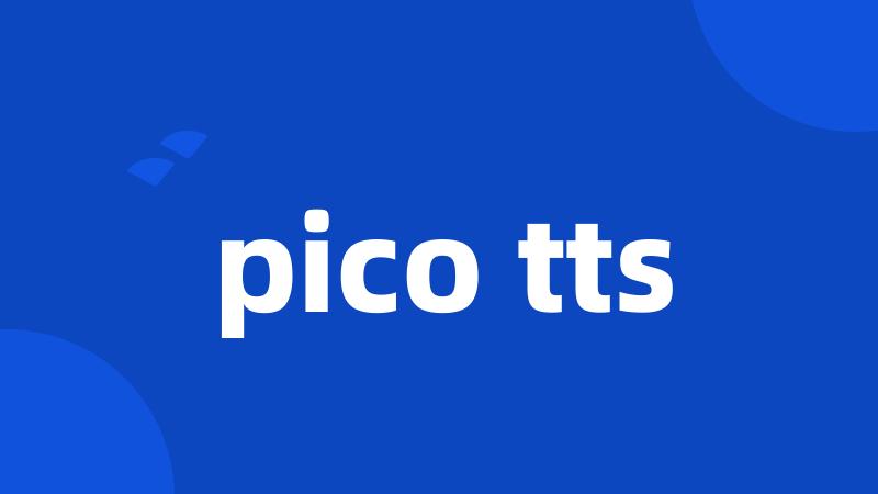 pico tts