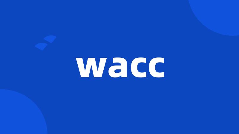 wacc