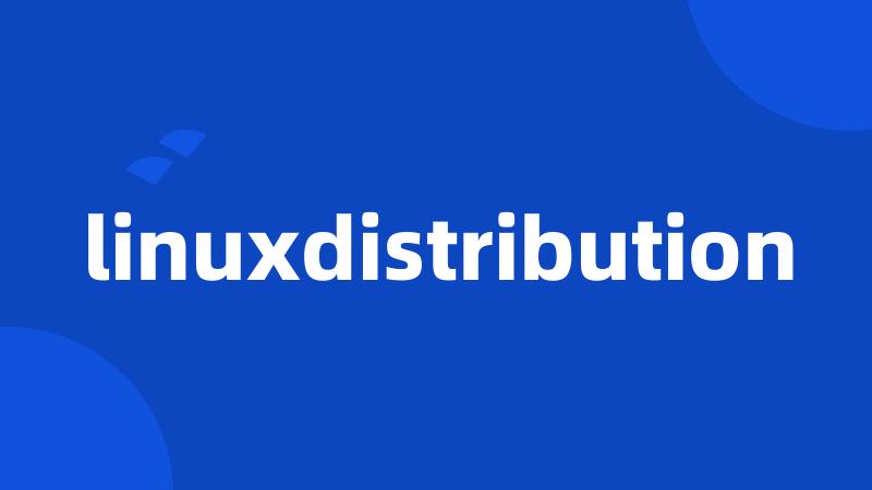 linuxdistribution