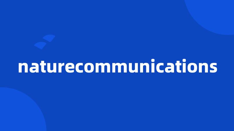 naturecommunications