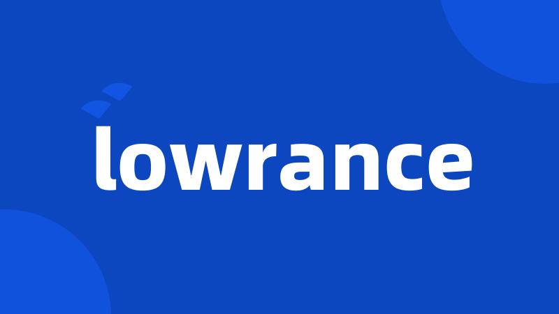 lowrance