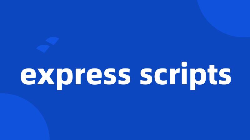 express scripts