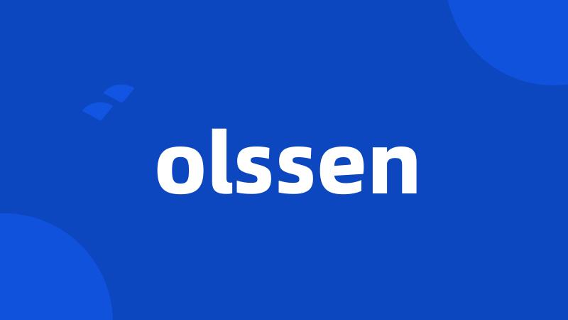 olssen