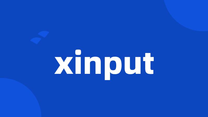 xinput