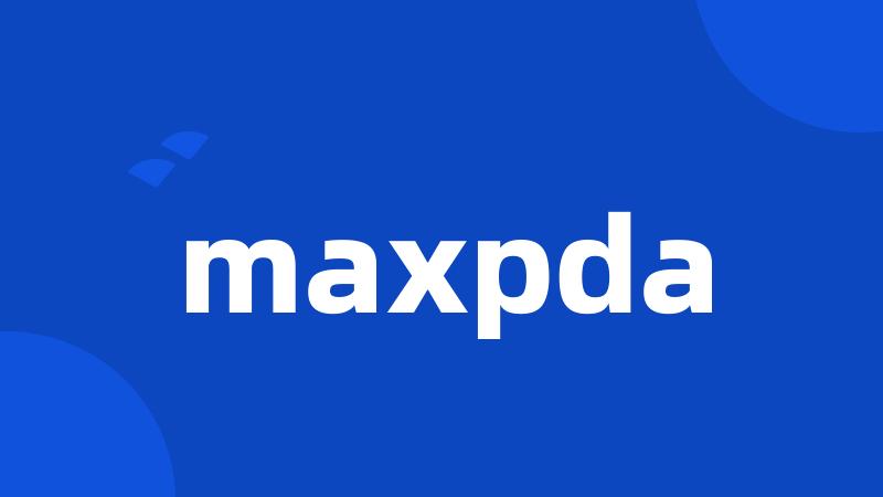 maxpda