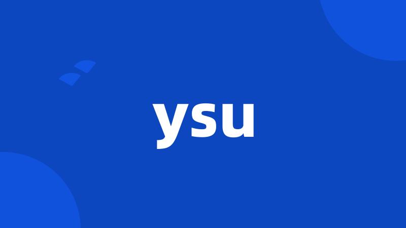 ysu