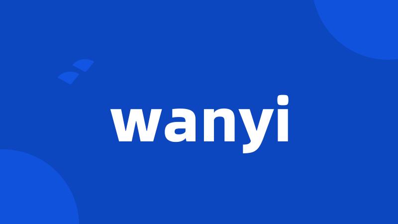 wanyi