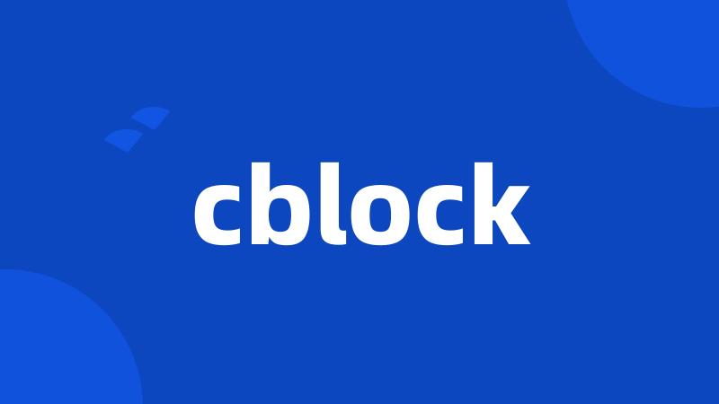 cblock