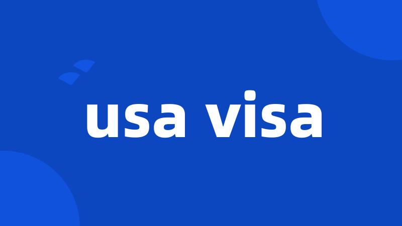 usa visa