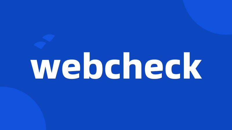 webcheck