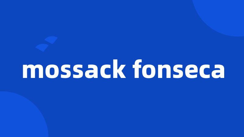 mossack fonseca