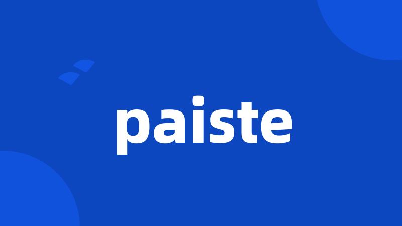 paiste