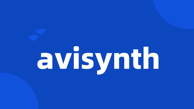 avisynth