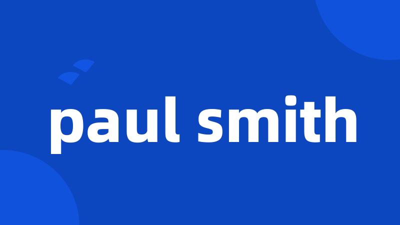 paul smith