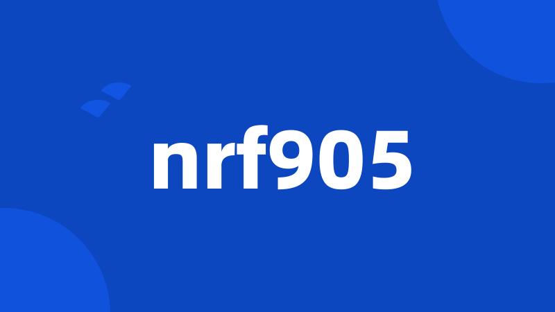 nrf905