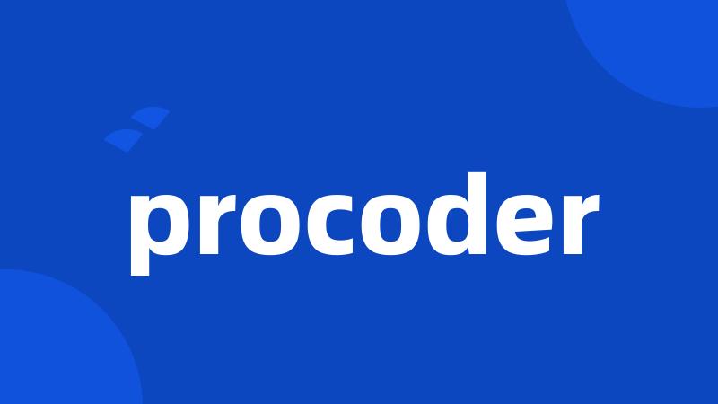 procoder