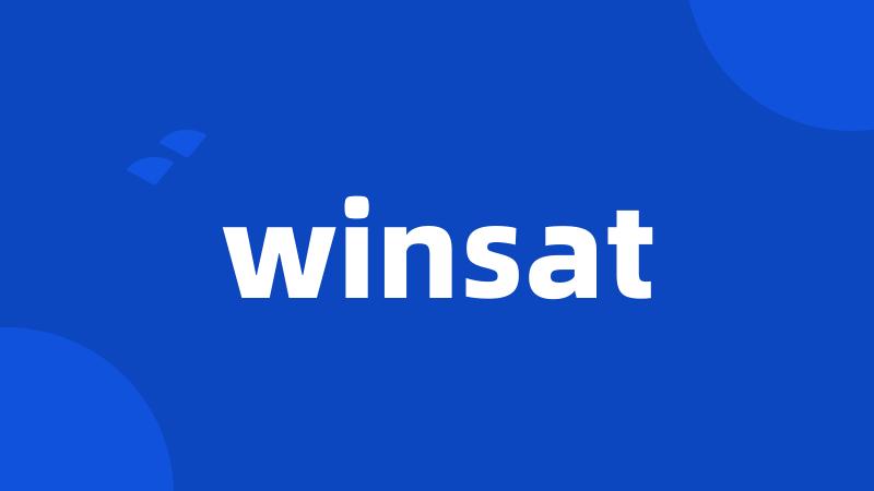 winsat