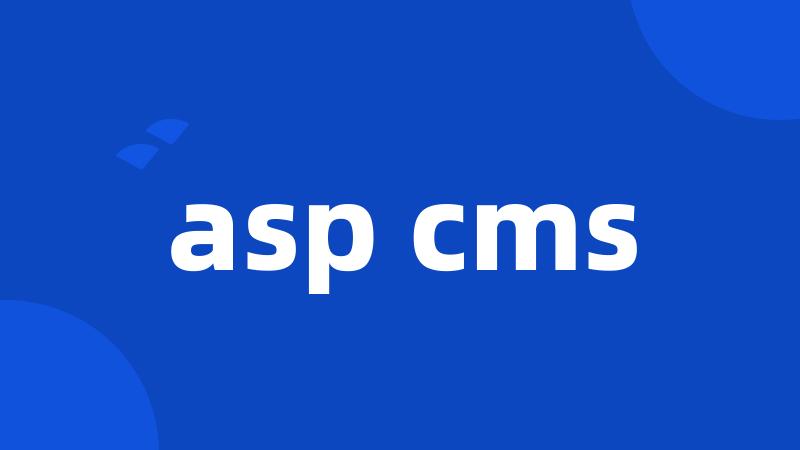 asp cms