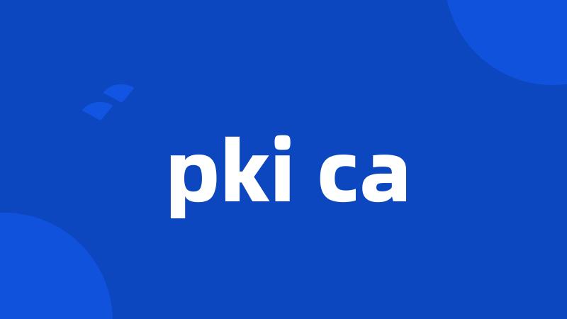 pki ca