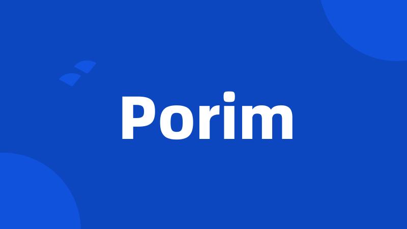 Porim